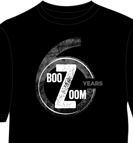 The Gary and Dino Show BOOZOOM 6TH ANNIVERSARY T-Shirt