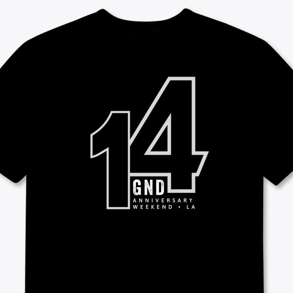 The Gary and Dino Show 14TH ANNIVERSARY T-Shirt