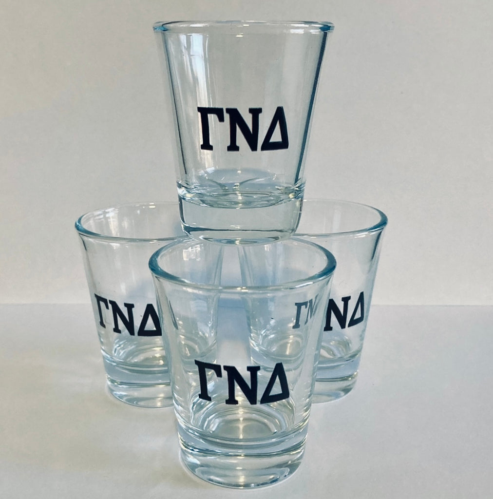 The Gary and Dino Show FRATERNITY SHOT GLASSES (set of 4)
